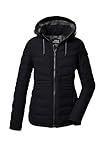 killtec Damen Steppjacke mit abzippbarer Kapuze/Funktionsjacke ist wasserabweisend KOW 10 WMN QLTD JCKT, schwarz, 40, 41807-000
