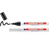 edding 750 Paint Marker 4-750-2-3999 Lackmarker Schwarz, Weiß 2 mm, 4 mm