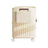 Wäschebox mit Rollen | Rollkorb zum Waschen | Faltbarer Aufbewahrungswürfel für enge Räume Haus Wohnheim Universität Ecke Badezimmer Schlafzimmer