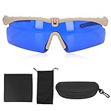 Ertuan Sportbrille Fahrradbrille Sonnenbrille für Herren und Damen - Radsportbrille für Autofahren Fischen Laufen Wandern, Schutzbrille Sportbrille für Outdoorsport Radfahren Laufen Golf (Khaki)