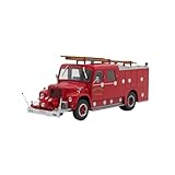 1:43 Loadstar Feuerwehrwagen Modellauto aus Metallguss Sammlerstück für Erwachsene Dekorationsfahrzeug Büro Zimmerdeko