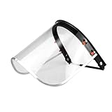 LOLIPPYY Transparenter Spritzschutz Gesichtsschutz für Schutzhelme aus Aluminiumlegierung und PVC Schutzvisier zum Schleifen Polieren und Schweißen Leichte Arbeitsschutzmaske für