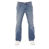 Wrangler Herren Jeans Bootcut Jacksville Hose Blau Jeanshose Männer Baumwolle Denim Stretch Blue w36, Farbe: Vintage Worn, Größe: 36W / 32L