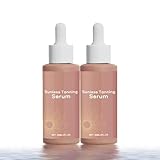 2 Stück Sonnenlose Bräunungstropfen, Sunless Tanning Drops, Tropfen zur Natürlichen Steigerung des Melanins, Sonnengeküsstes Leuchten ohne Sonnenschäden, Self Tanning Drops für Dunkle Tan
