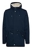 Solid SDDarnell Herren Winterjacke Parka Mantel gefüttert mit Teddy-Futter Kapuze Kordelzug Druckknöpfe Baumwolle Regular fit, Größe:L, Farbe:Insignia Blue (1991)