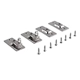 Durlo 2 Stück 90 Grad Rechtwinkliger Türschloss-Überfalle, Türschloss Abschließbar Mit Schnalle Für Holz-, Metall- Und Schiebetüren