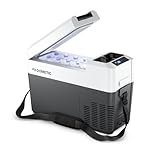 DOMETIC CFF 12 Kompressor-Kühlbox, elektrisch, leicht, 13 Liter, 12/230 V für Auto, Lkw, Boot, Wohnmobil und Steckdose, Grau