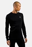 Odlo Thermounterwäsche Herren Active Warm I Langarm Thermoshirt I Warme Skiunterwäsche Langarm Thermoshirt mit Rundhals I Herren