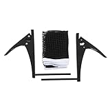 Yomiyuyr Tischtennisnetz-Rahmen-Set, Nylon-PINGPong-Netz mit 4 cm Klemmbereich, einfache Clip-On-Schraubklemme für den Innen- und Außenbereich, professionelles PINGPong-Zubehör