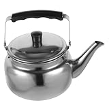 Garneck Edelstahl Wasserkocher Outdoor Teekessel Mit Anti Scald Griff Ideal Für Camping Restaurant Und Zuhause Teewasserkocher Für Heiße Getränke