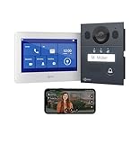 Goliath® Türklingel & Türsprechanlage mit Kamera [MIT Smartphone APP] - Klingel mit Kamera & Monitor - Doorbell Camera - Video Sprech - & Klingelanlage mit Türöffner - Videotürklingel (7 Zoll)