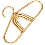 Beavorty Kinderkleiderbügel aus Rattan Bunter Babykleiderbügel Handgefertigter Kleiderschrank Organizer für Neugeborene und Kinderzimmer