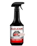 ALCLEAR 721IX Insektenentferner extra für Auto & Motorrad – 1000 ml Vorreiniger für Lack, Kunststoff und Chrom – löst schnell & schonend selbst hartnäckige & angetrocknete Insektenverschmutzungen