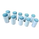 YCHUCH 10Pcs Slip Auf Billard Queue Tipps Schutz Billard Stick Kopf Pool Queue Ersatz Abdeckung Pool Sport Zubehör