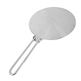 MAGICLULU Wärmeleitplatte Für Induktionsherde Platte Für Gas Wärmeverteilerscheibe Herdflamme Diffusor Induktionsherdplatte Verteilende Diffusor-induktion Rostfreier Stahl Silver