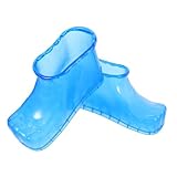 COLLBATH 1 Paar Fußbadeschuhe Fußbadeschuhe Becken Männer Fußmassageschuhe Spas Fußrohr zum Einweichen der Füße con fußbad schuhe Fußbad Wanne fußgetränkte schuhe Fußbadestiefel PVC Blue