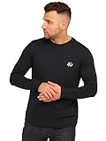 JACK & JONES Herren Langarmshirt Rise Infinity O-Neck T-Shirt Tap Shoe M