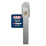 ABUS Abschließbarer Fenstergriff FG210 AB210 - Fensterknauf mit Druckzylinder, gleichschließend - ABUS-Sicherheitslevel 3 - 59486 - Silber