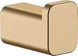 hansgrohe AddStoris - Handtuchhaken, Handtuchhalter, Bademantelhaken, verdeckte Befestigung, Badezimmer Zubehör, Brushed Bronze, 41742140