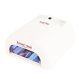 Emmi Nail Classic UV-Lichthärtungsgerät BT Weiß I UV Lampe für Gelnägel I Nagellampe mit 4 Röhren I Mit 2-Minuten-Timer I Auch für Stiletto-Nails
