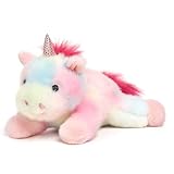 Mushymallow Entzückendes Regenbogen-Einhorn, Stofftier, weiches Plüschtier, Stressabbau, niedliches Geburtstagsgeschenk für Jungen, Mädchen, Kinder, Kleinkinder