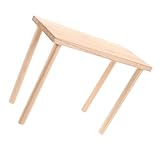 TOGEVAL Hamster Plattform aus Holz mit Stabilen Stelzen 12x25cm Spiel und Kletterbereich für Kleintiere Wie Hamster Rennmäuse und Degus