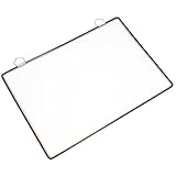 Sosoport Hängeregistratur A4 Schwarz Wandmontierter Transparenter Aktenhalter Dokumentenaufbewahrung für Büro und Zuhause