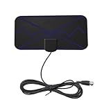 HD-Antenne für TV im Innenbereich – Signalverstärker für den Innenbereich, aktives Empfangsgerät, digitales TV mit hoher Verstärkung, kompaktes, leichtes Design, einfache Einrichtung | Perfekt für ein