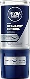 NIVEA MEN Derma Dry Control Maximum Deo Roll-on, Deodorant mit 96h extremem Schweißschutz, hautschonendes Antitranspirant für ein trockenes Hautgefühl (50 ml)