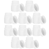 MUCKLILY 12st Kleine 30-ml-medizinflasche Mit Kappe Pipette Spender Taschenapotheke Flaschen Behälter Mit Protein-shaker-flasche Düse Flasche Mit Wiederverwendbar Wasserflasche Hdpe Weiß