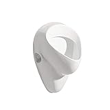VBChome Urinal Zulauf von Hinten Weiß Modern Hochwertig Keramik Pinkelbecken Pissoir Wandurinal Wandpissoir