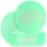 ROMISBABA 3 Stück Leuchtende Eishockey Pucks PVC Hockey Puck Bälle für Training und Wettkampf Selbstleuchtend Runde Pucks mit Hoher Stabilität und Geringem Reibungswiderstand für