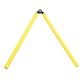 BESPORTBLE Fußball-Trainings Stange Im Freien Fußball-trainingsstangen Fußballkegel Agility-stöcke Ziel Fußball Schwebender Fußball Fußballzubehör Basen Zapfen Yellow Plastik