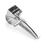 OFFSCH Käsereibe Aus Edelstahl Rotierende Reibe Rotations-käse-schredder Aktenvernichter Für Zu Hause Käsebrecher Käseschredder Rotierend Silver