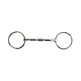 AK AKRS-2618 Wassertrense mit losem Ring, gebogen, silberfarben, 13 cm