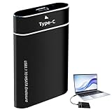 AOUZOVLI Externe Festplatte 500gb External Hard Drive USB Festplatte Festplatten Festplatte-Extern Datensicherung Laptop-Speicherlösungen, 500 Gb Aluminiumgehäuse(Schwarz)