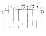 Manufaktur-Lichtbogen Beetzaun 49,5 x 70 cm Beetumrandung aus Metall Beeteinfassung im Landhausstil