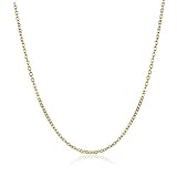 GALPADA 1 Kettenanhänger Verstellbare Kette Ankerkette Gelbgoldkette Golden