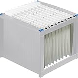 helit H6110084 - Hängeregistraturgestell, extra stabil, stapelbar, lichtgrau / blau