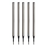 Limtula 1/5/20 Stück Universal-Ersatzminen 0,5 mm Tintenroller-Ersatzminen, Kugelschreiberminen, glatt zu schreiben, Edelstahlminen
