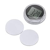ONEVER Motorraduhr Uhr wasserdicht Universal Mini Stick-On Motorrad Digitaluhr Dia. 1,1 '