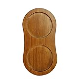 Pfeffermühlen-Tablett aus Holz – Holztablett Pfeffermühlenhalter, Doppelgitter Pfeffermühlenhalter, Pfeffermühlenablage, verstellbares Keramikmahlwerk Salzmühle, Salz- und Pfeffermühlen-Set Tablett