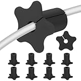 Kabeldurchführung | 10 Stück Silikon Wanddurchführung für Kabel - Sternförmiger Kabeldurchführungs Organizer | Wohnzimmer Entertainment Center