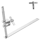 Generisch 1 Satz Kuhglockenhalter für Schlagzeug Trommelstöcke Drum-Mikrofone Snare-Ständer Drum-Rack metallklammern metallständer Kuhglockenhalterungsclip Kuhglockenhalterungsklemme Silver