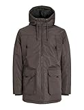 JACK&JONES Herren JJCONSTRUCT Parka-Jacke, Mulch, L