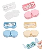 DEZ 4 PCS kontaktlinsen behältnis kontaktlinsen aufbewahrung kontaktlinsenbehälter weiche linsen contact lenses case kontaktlinsen aufbewahrungsbox kontaktlinsen box kontaktlinsen set