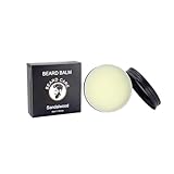 Leave-In-Bart-Conditioner Bart-Styling aus natürlicher und organischer Bartbutter Jojoba-Bartöle Stärkt und macht Bärte weich Sandelholz BgH354 (Black, 7.2x7.2cm)