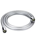 Duschschlauch 1,6m- YEAUPE Brauseschlauch mit Verdrehschutz 160cm Standard 1/2' Anschluss,Flexibel & Knickfest, Trinkwassergeprüft & Druckgeprüft Silbrig