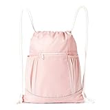 Amazon Basics Sportbeutel mit Kordelzug Sportrucksack, Rosa