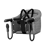 ifundom Esstisch und Stühle Tischsitz eating chair Haken am Hochstuhl tragbarer schneller Tischstuhl Haken an Hochstühlen tragbarer ansteckbarer tisch Oxford-Stoff Grey